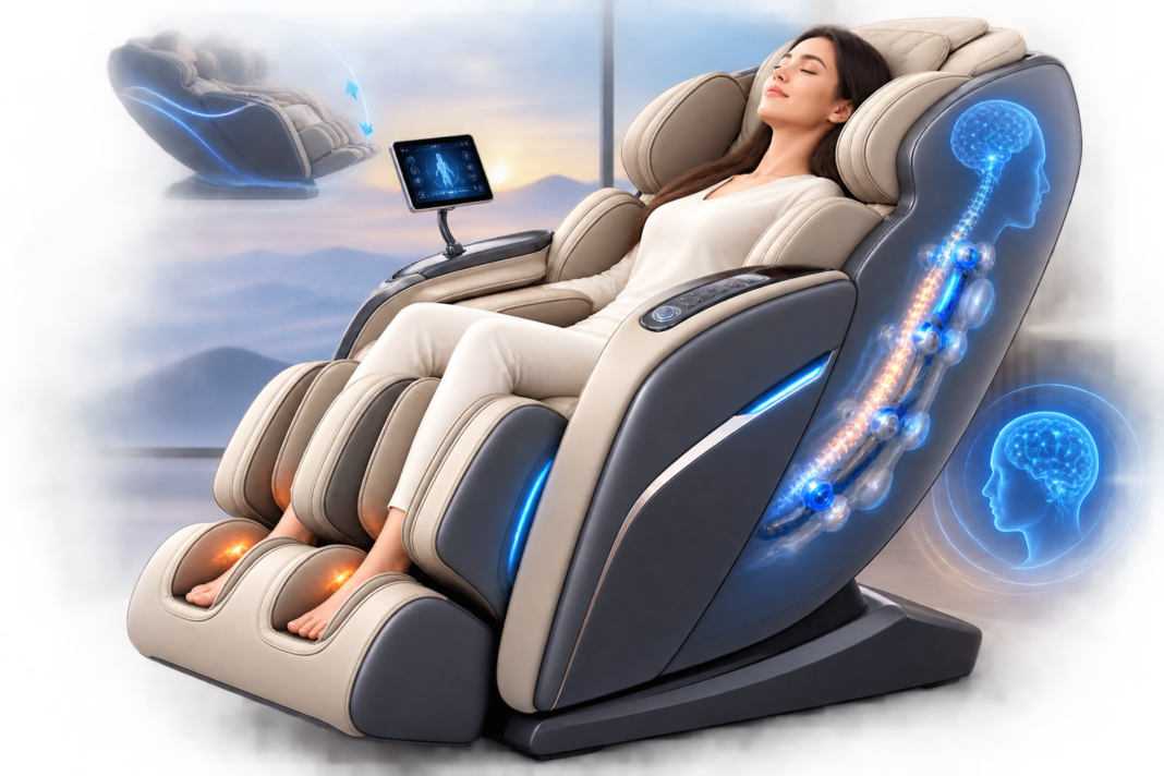 Synca Wellness JP3000 is its 5D AI massage system