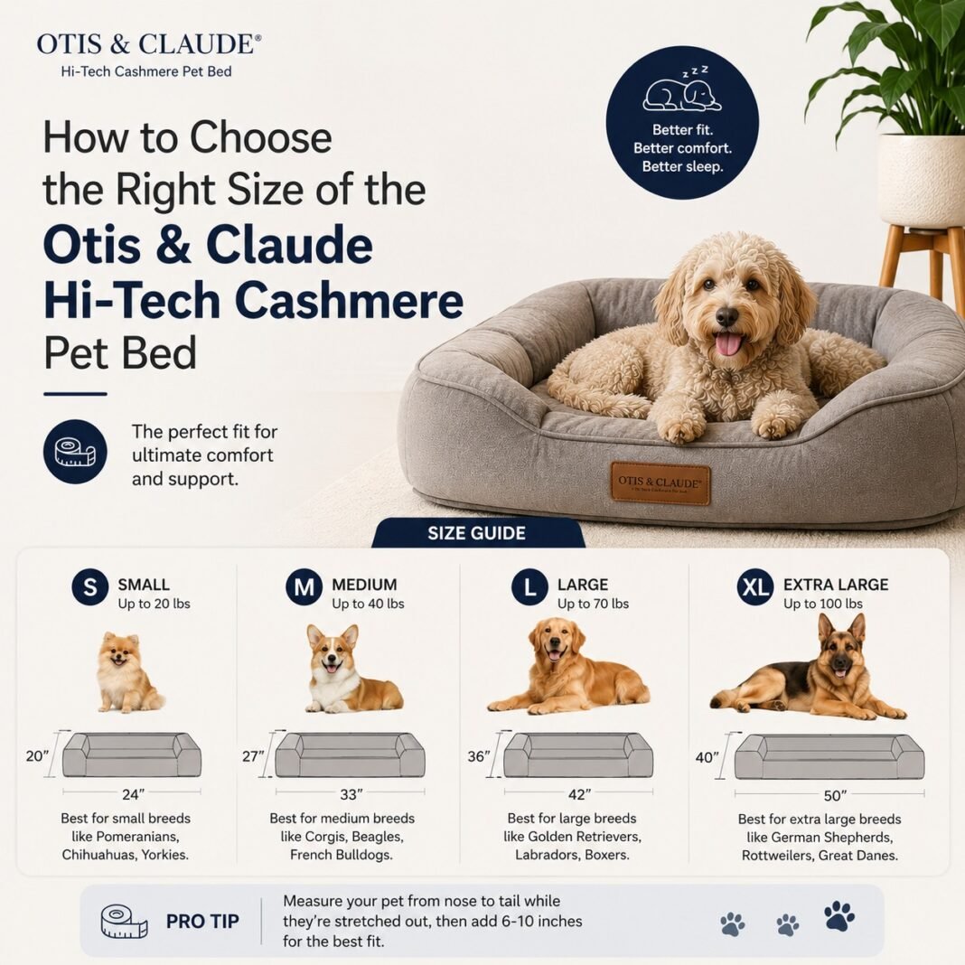 otis & claude hi-tech cashmere pet bed​
