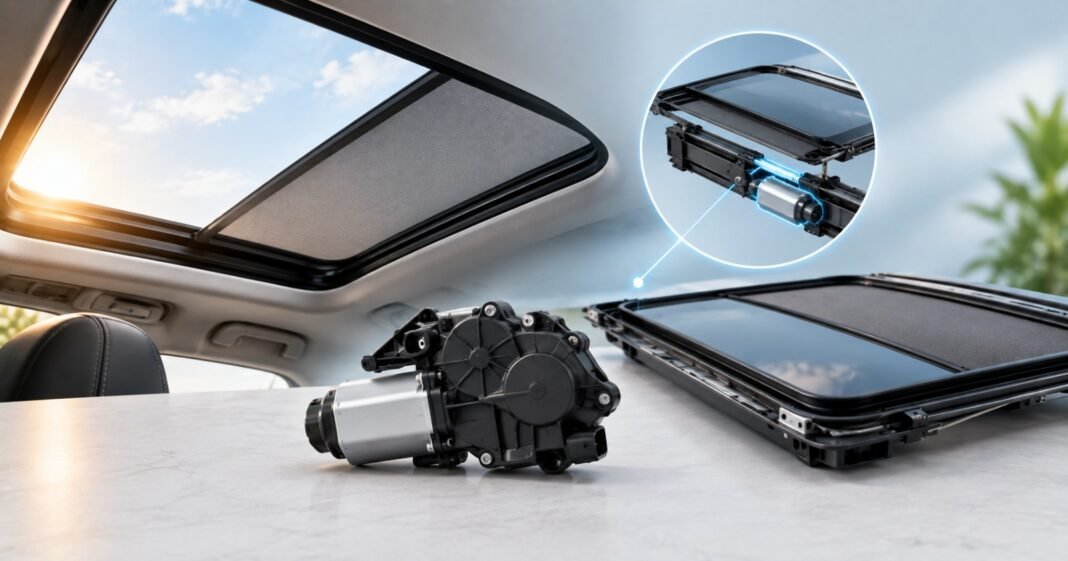 automotive sunroof sunshade motor integration technology​